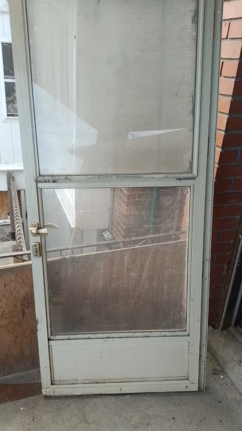 White Aluminum Storm Door - photo 4