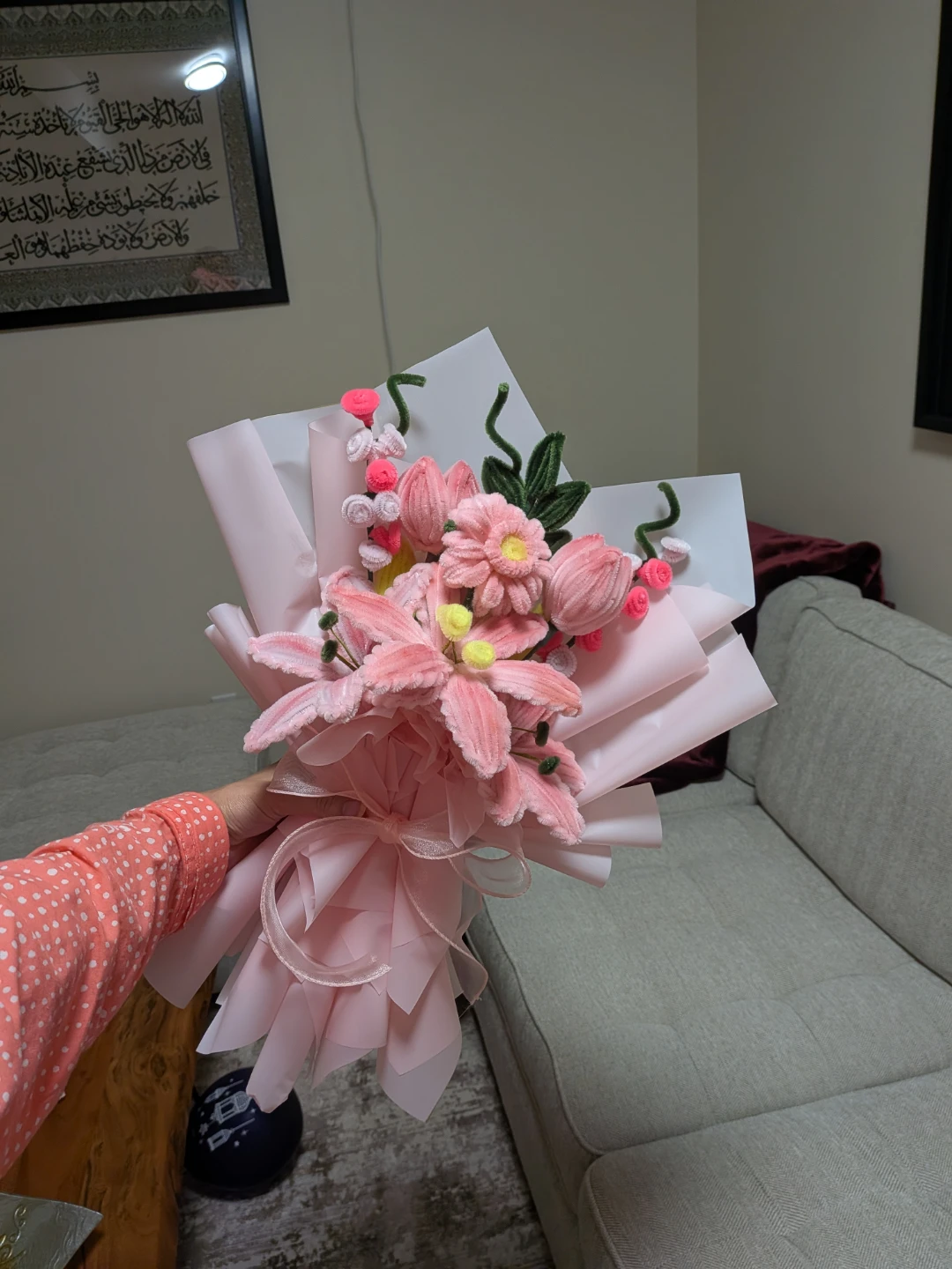 Nush customized Handmade Pipe Cleaner Flower Bouquet - photo 2