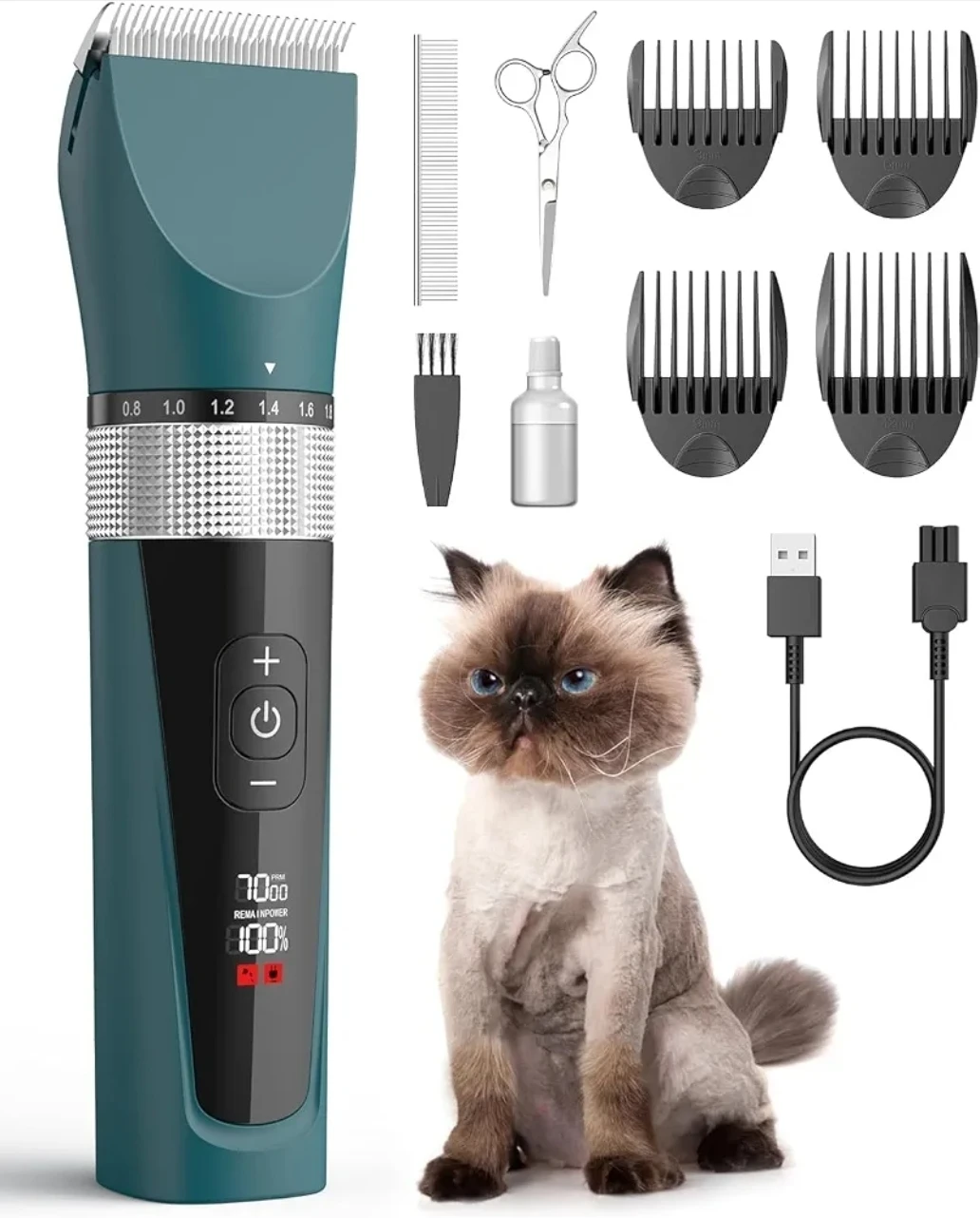 Hair Clippers Grooming Kit Christmas gift pet dog cat - photo 2