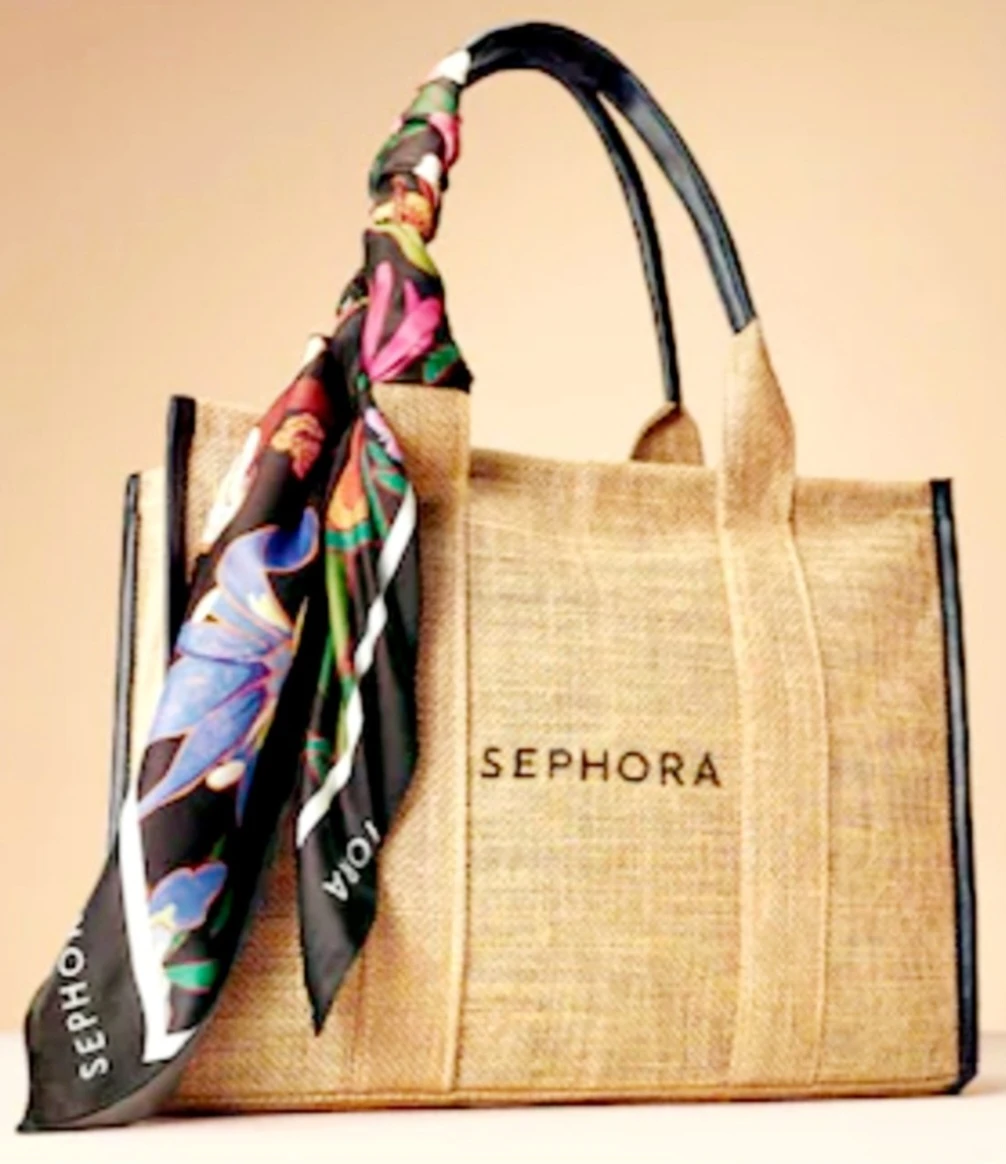 Handbag with Floral Scarf - photo 2