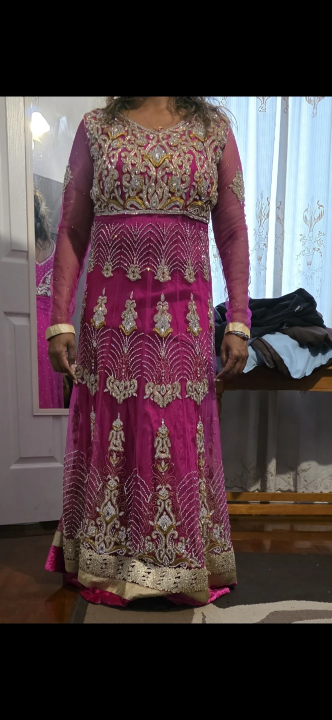Pink Embroidered Long Dress - photo 2
