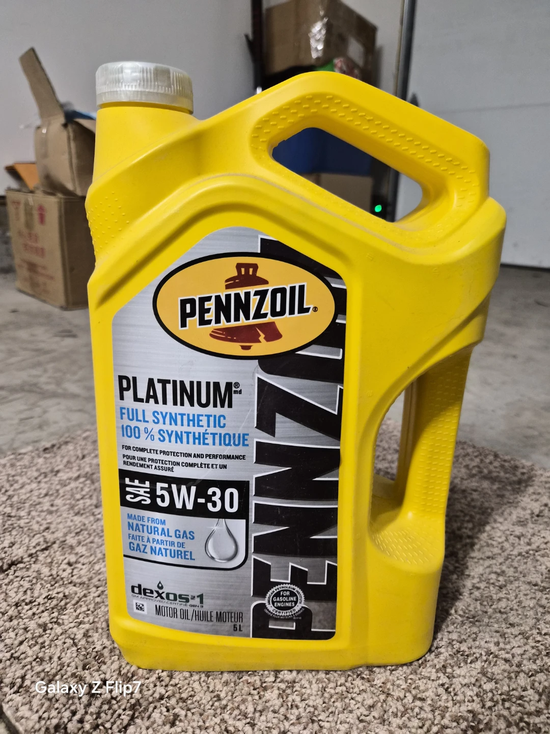 Pennzoil Platinum Full Synthetic 5W-30 Motor Oil, 5L