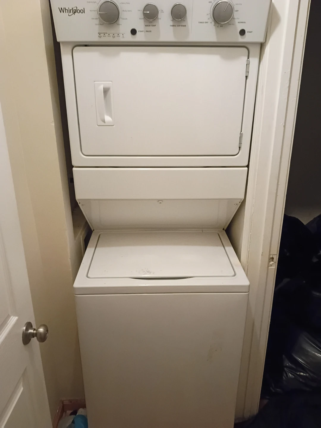 GE Stacked Washer and Dryer electric
