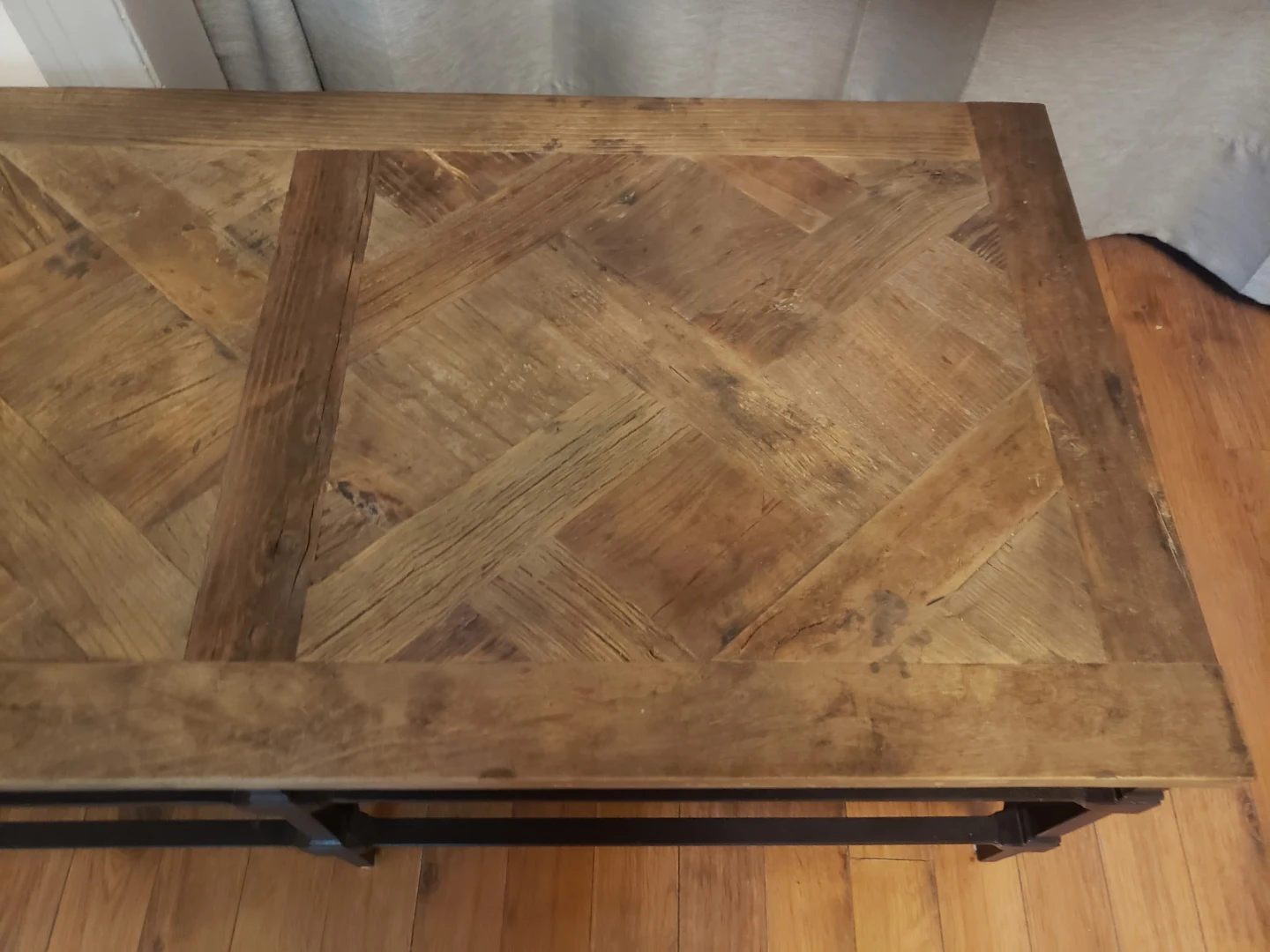 Pottery barn parquet coffee table - photo 4