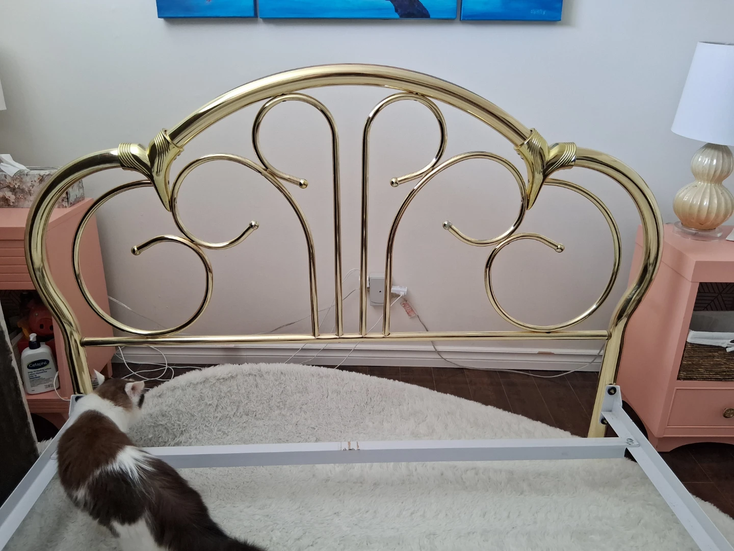Gold Head and Footboard - Queen Size - photo 4