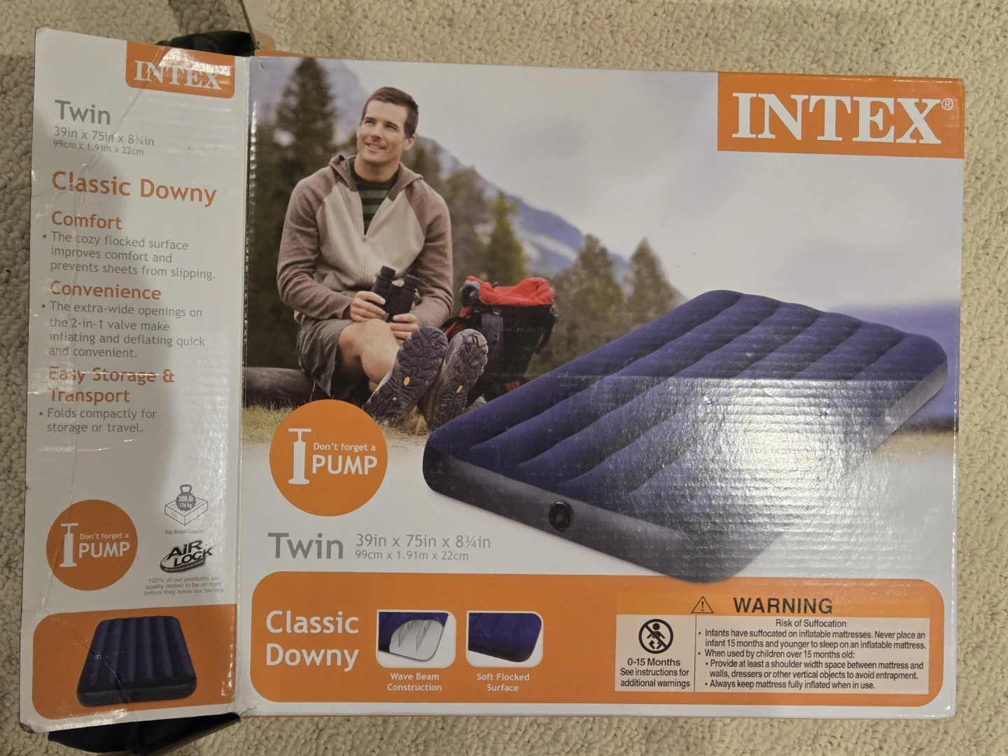 Twin Air bed with Electric pump - photo 2