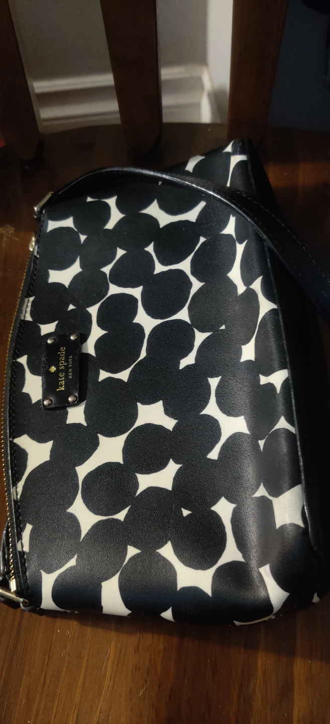 Kate Spade black and white patterned crossbody bag - photo 2