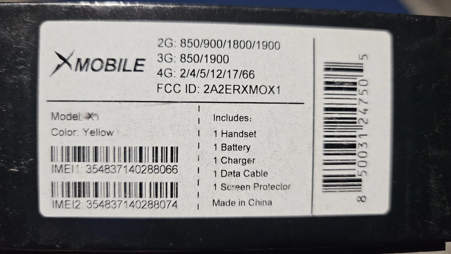 XMobile X1 Yellow Smartphone - photo 4