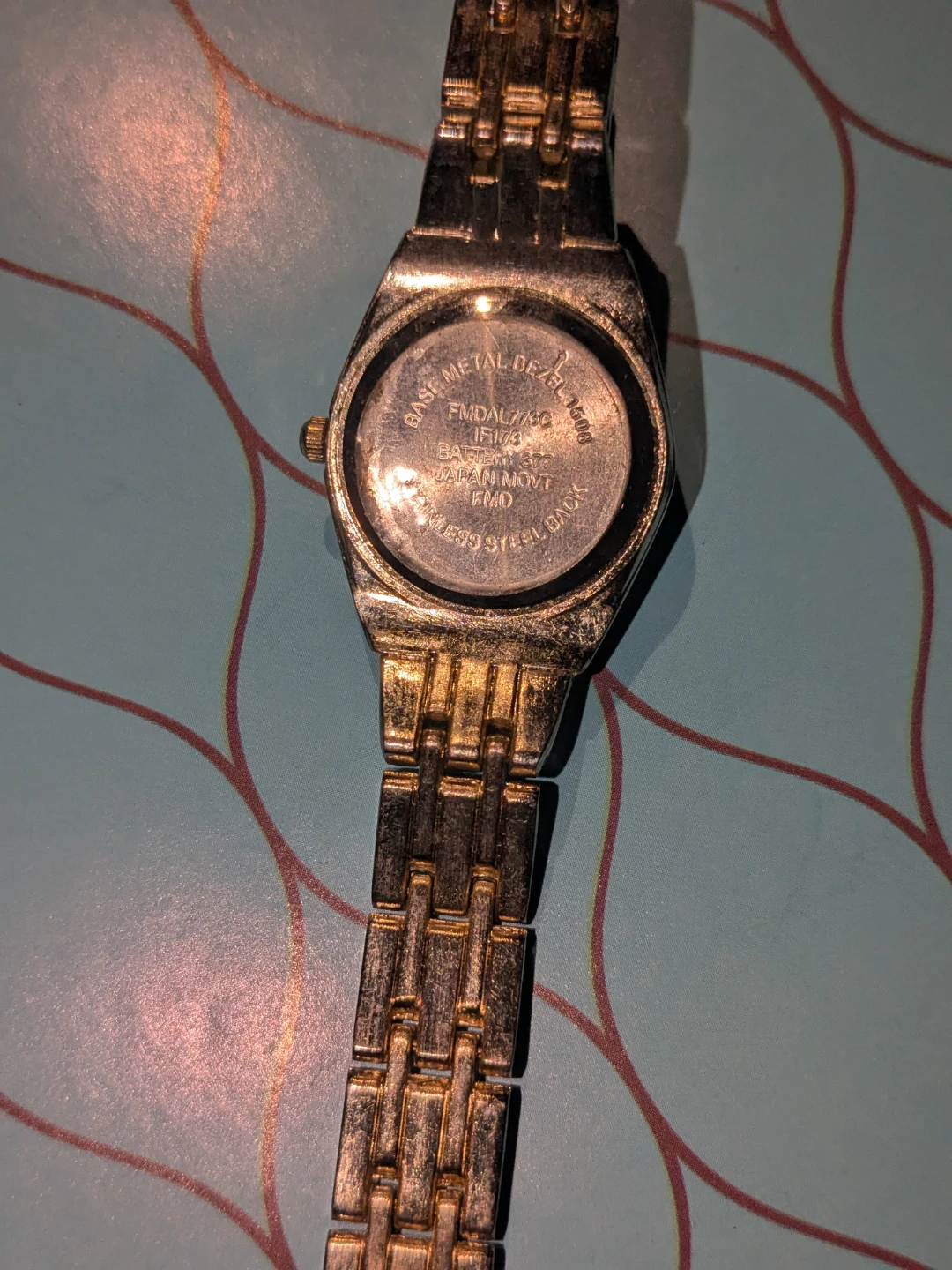 Blue women's stainless steel watch - photo 3