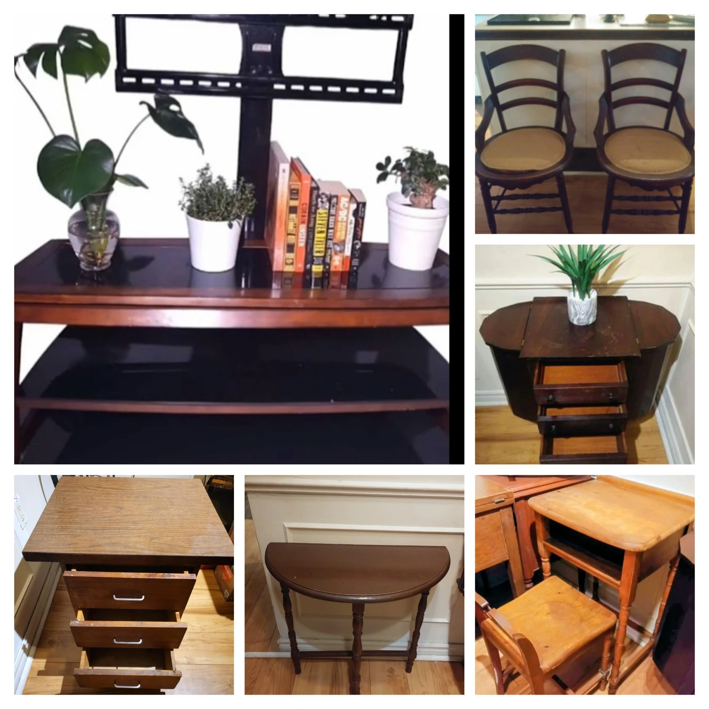 Various wood furniture