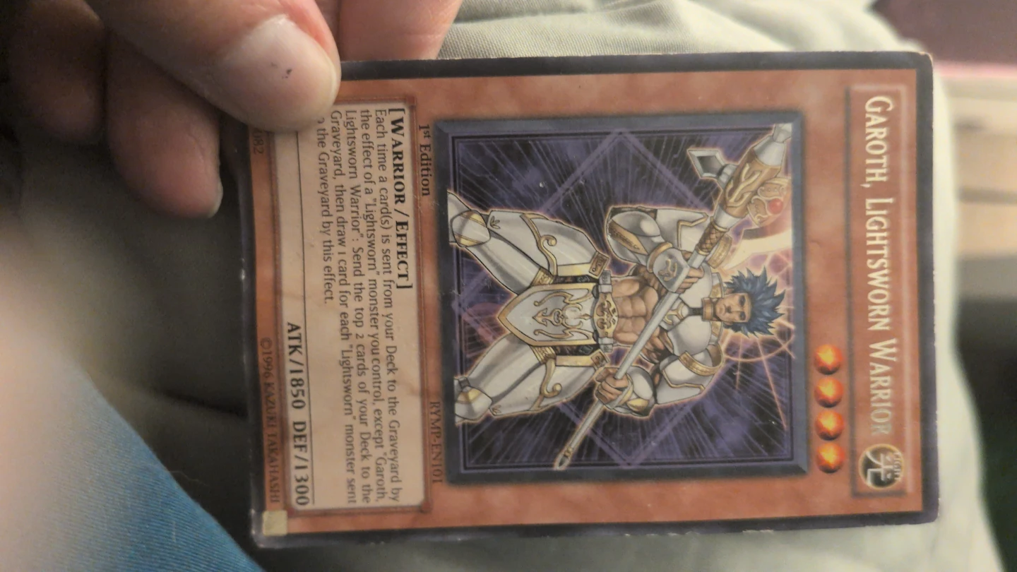 Yu-Gi-Oh! Garoth, Lightsworn Warrior 1st Edition