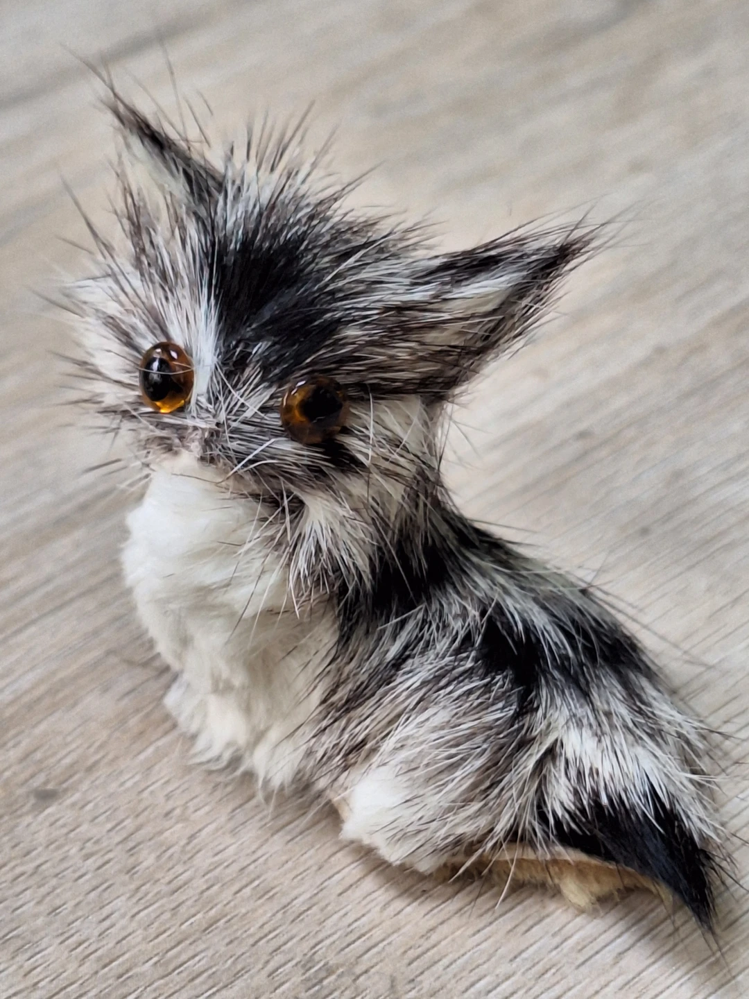 Furry Cat Figurine