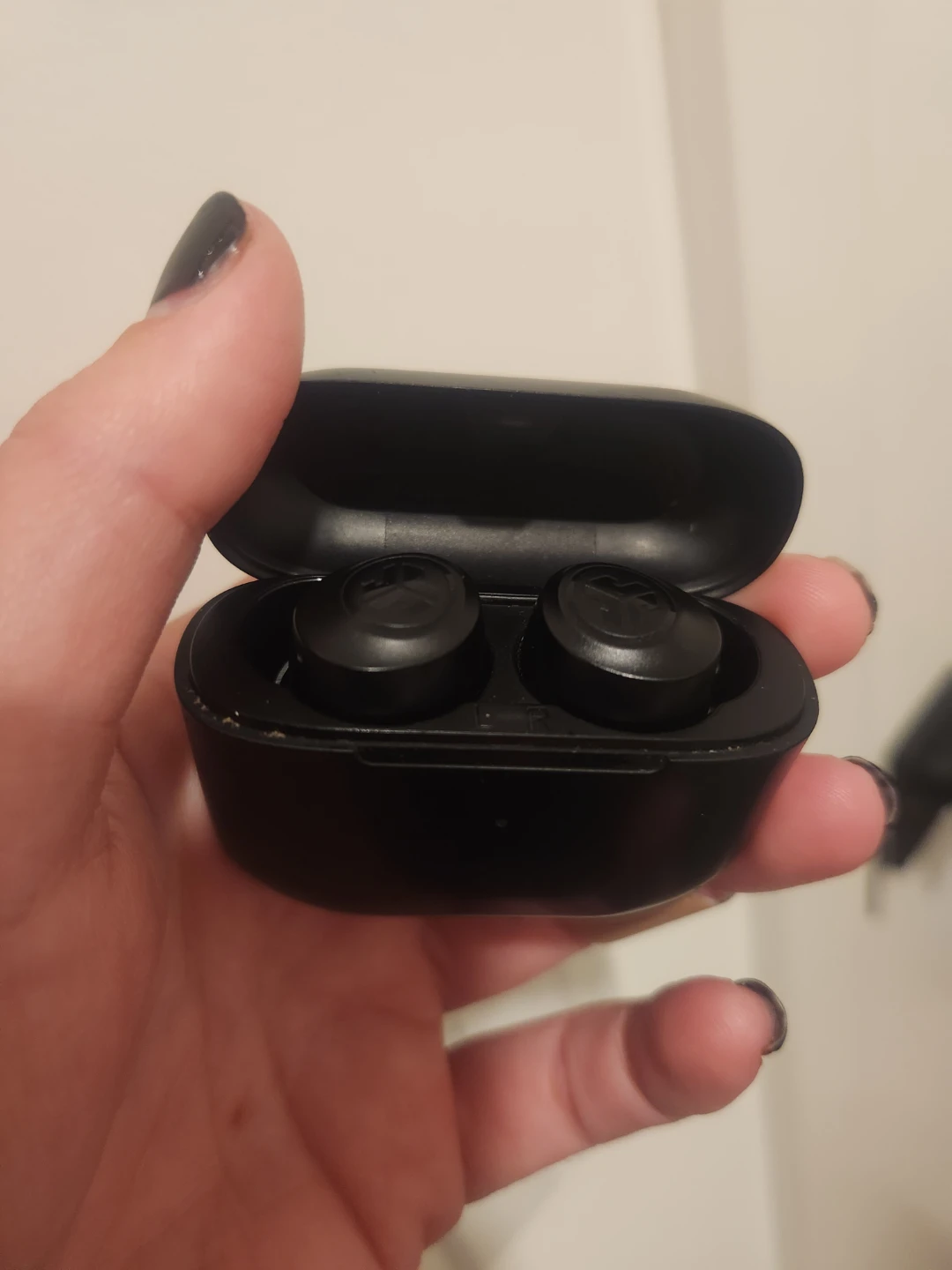 Black Wireless Earbuds with Charging Case - photo 2