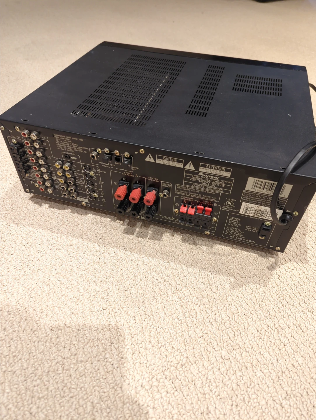 Pioneer VSX-D509S Audio Video Receiver - photo 2