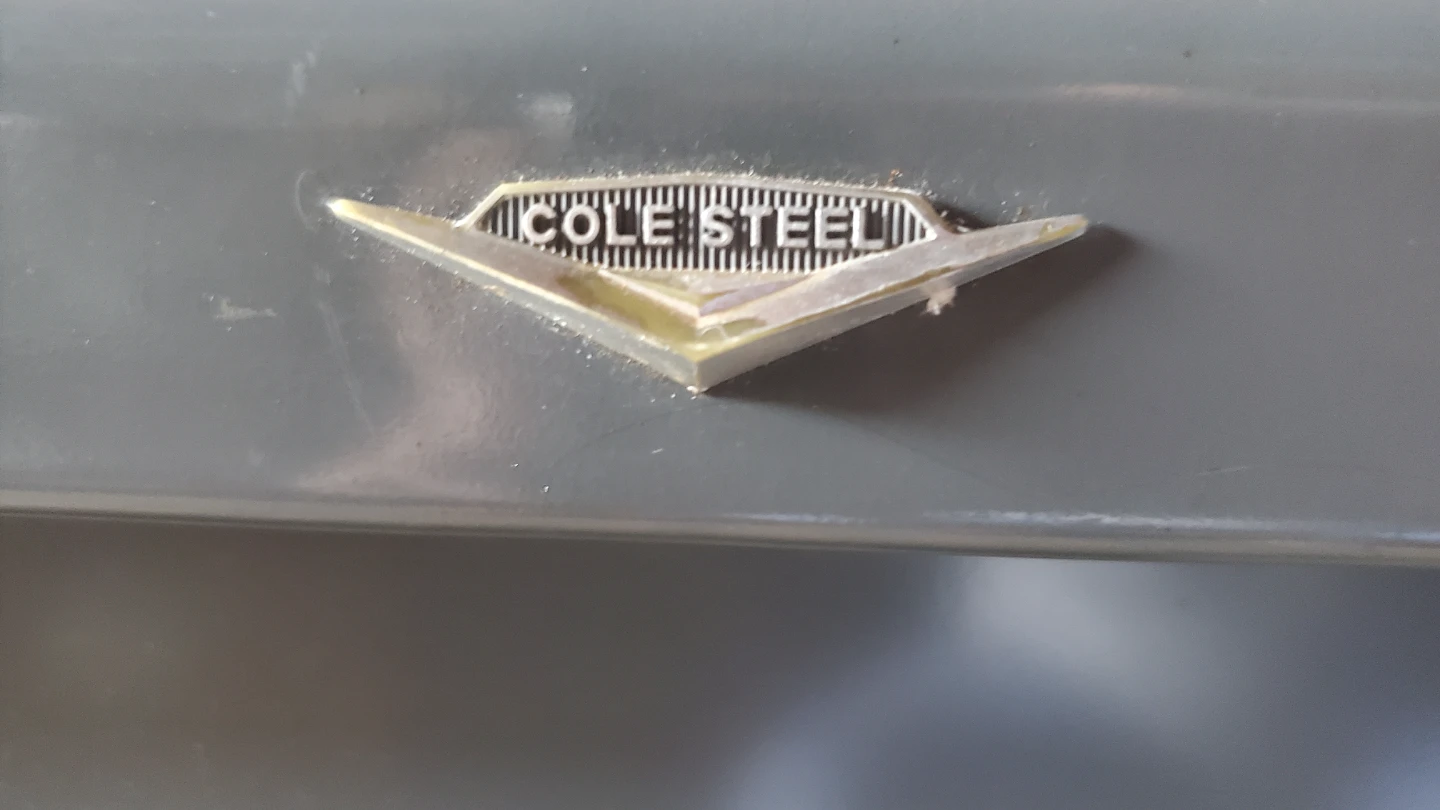 Vintage Cole Steel metal sewing table - photo 2