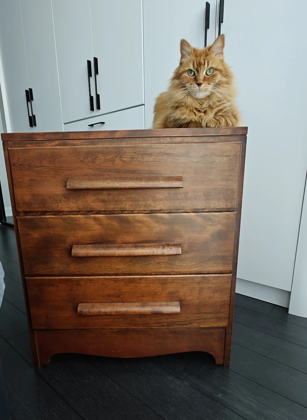 Vintage 3-Drawer Wooden Dresser