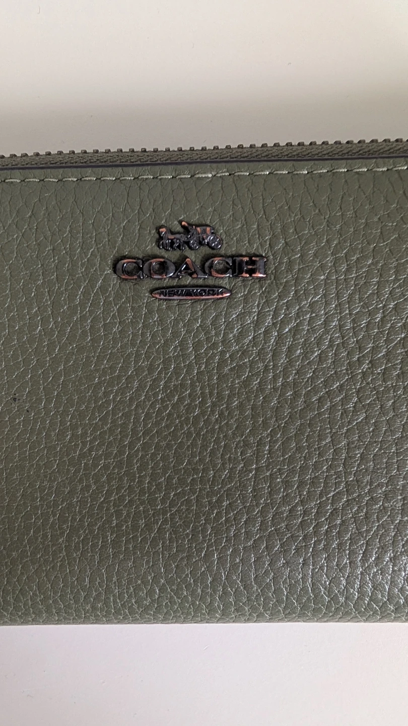Coach Olive Green Zip-Around Wallet - photo 2