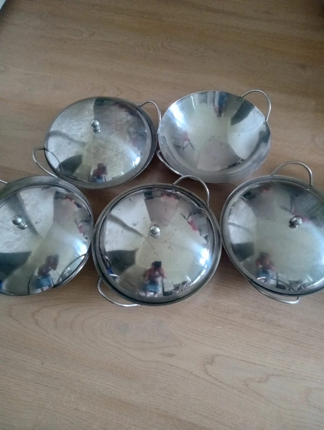 New Saucer pans $15 for all 7 in. Moving sales.