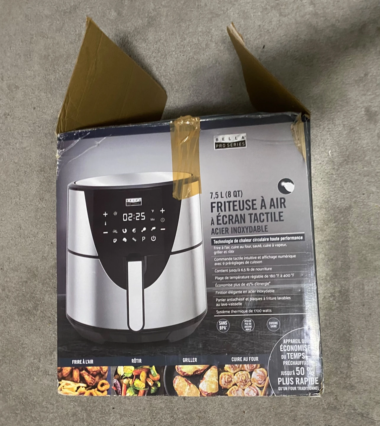 Bella Pro Series 8 Qt Stainless Steel Air Fryer