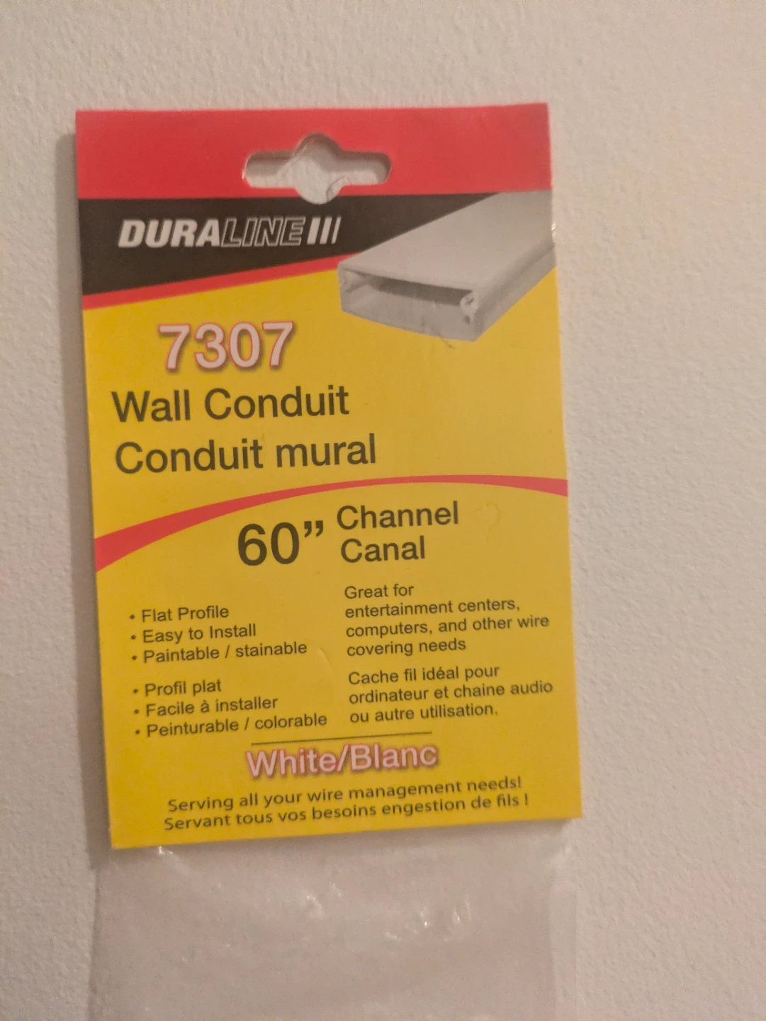 Duraline III 7307 Wall Conduit 60"
