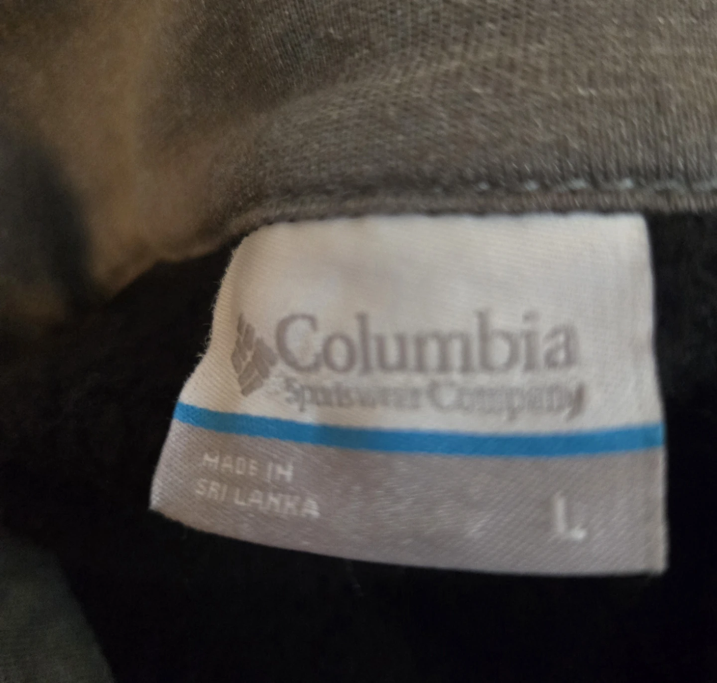 Men's Columbia Fleece.  LARGE black heather, 1/4 zip.EUC - photo 4