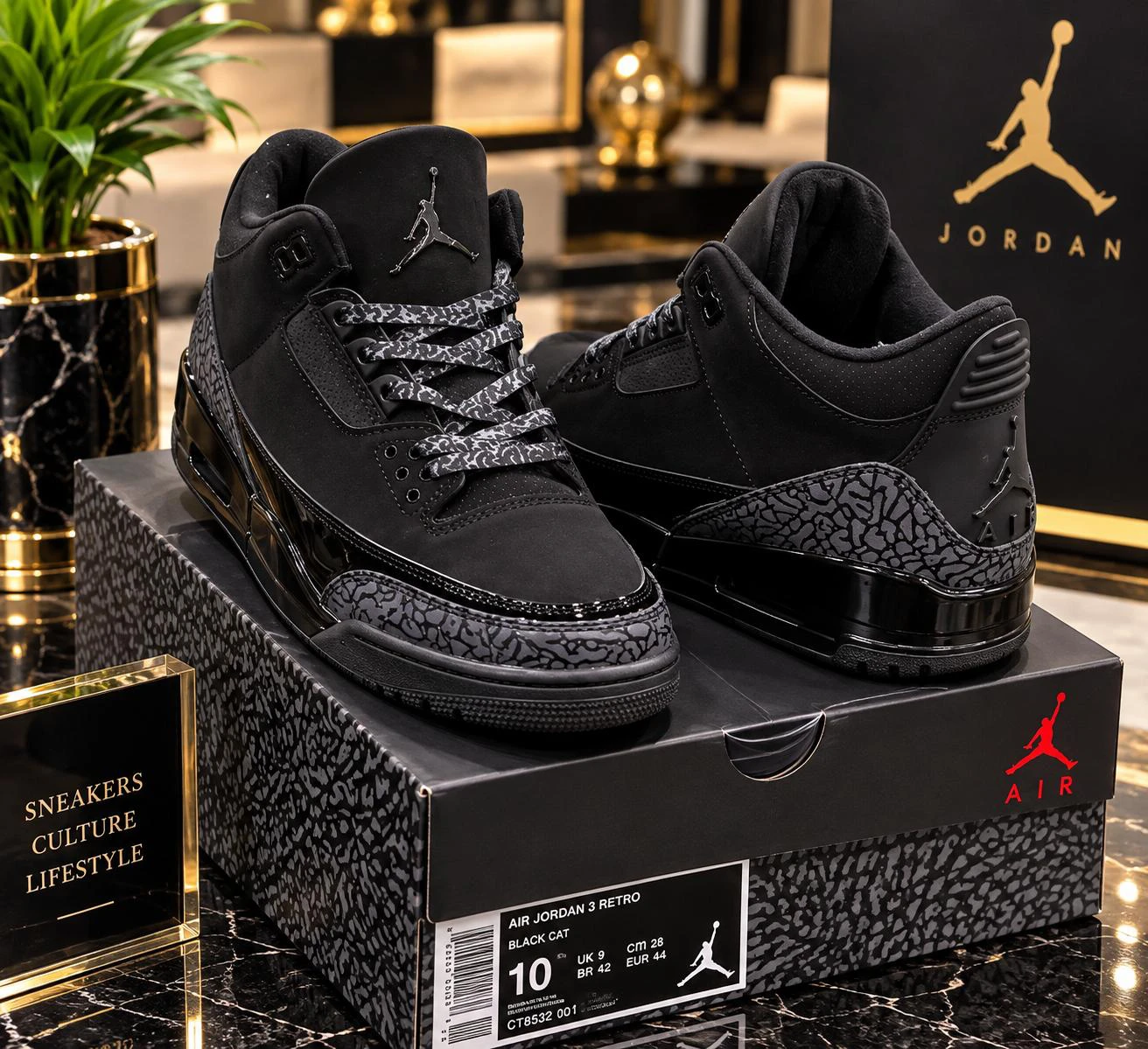 Air Jordan 3 Retro Black Cat - photo 2