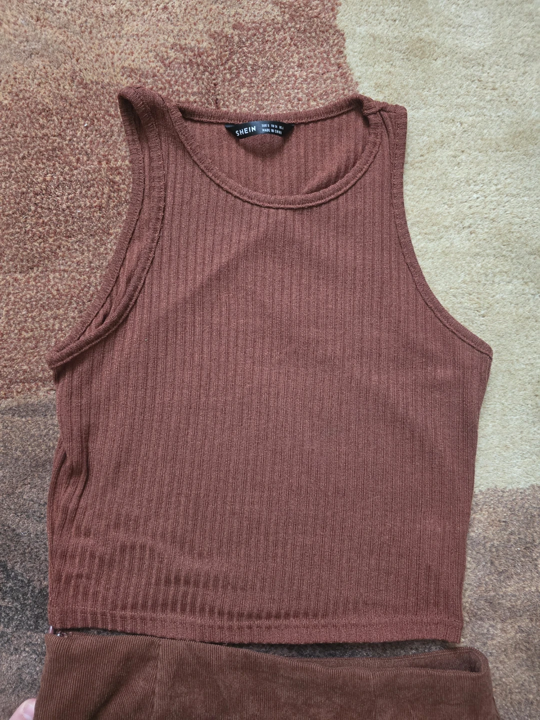 SHEIN Ribbed Tank and Skirt Set - Size Small
