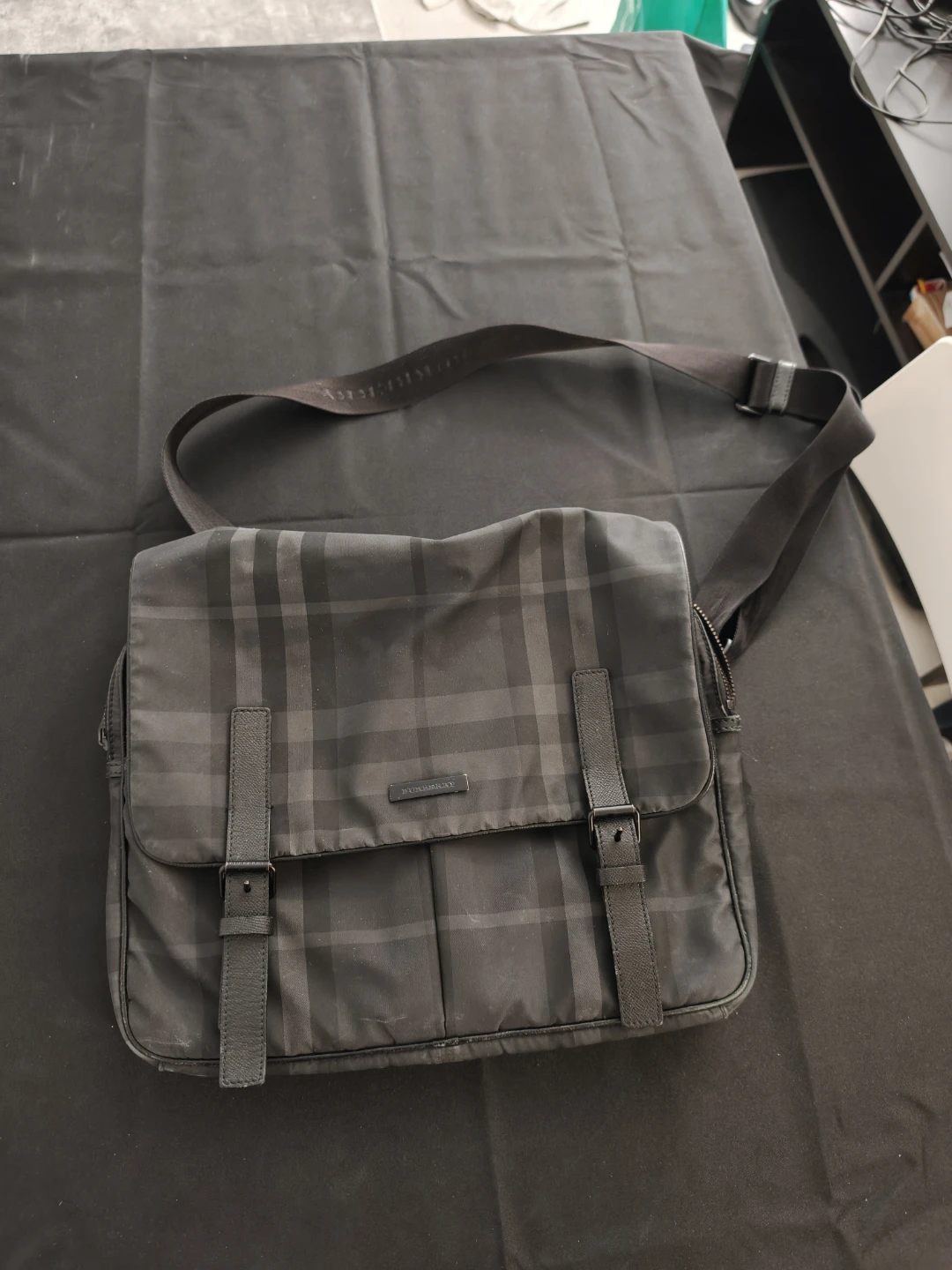 Burberry Smoked Check Messenger Bag - photo 2