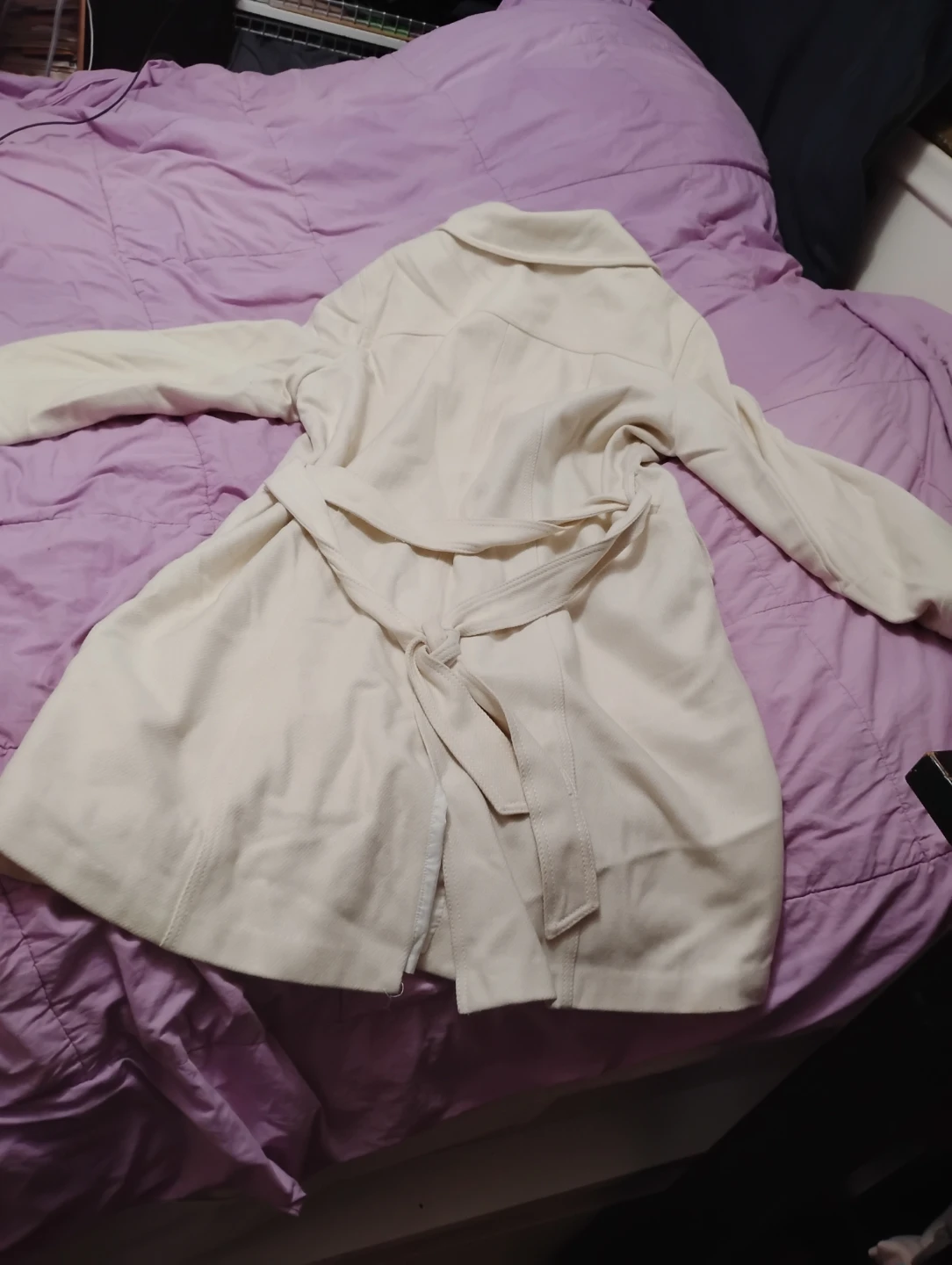Old Navy Off-White Trench Coat - photo 3