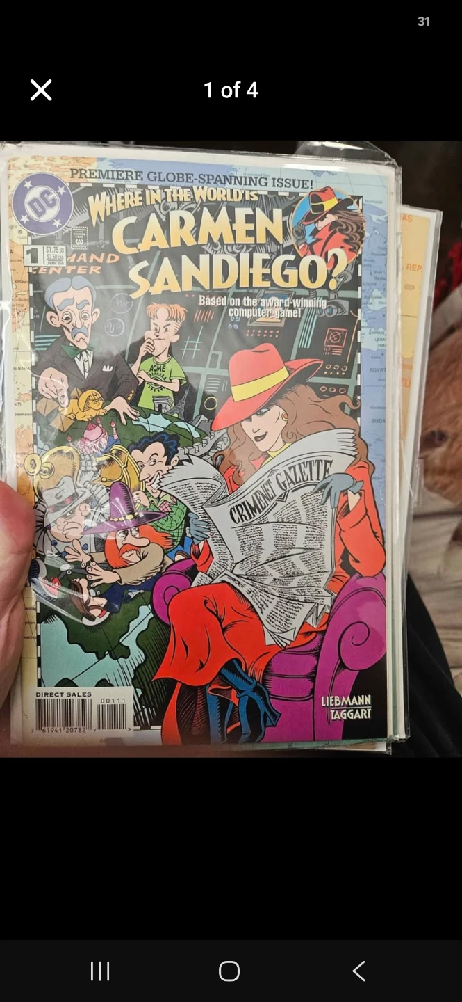 DC Comics Carmen Sandiego Comic Books (Issues 2, 3, 4)
