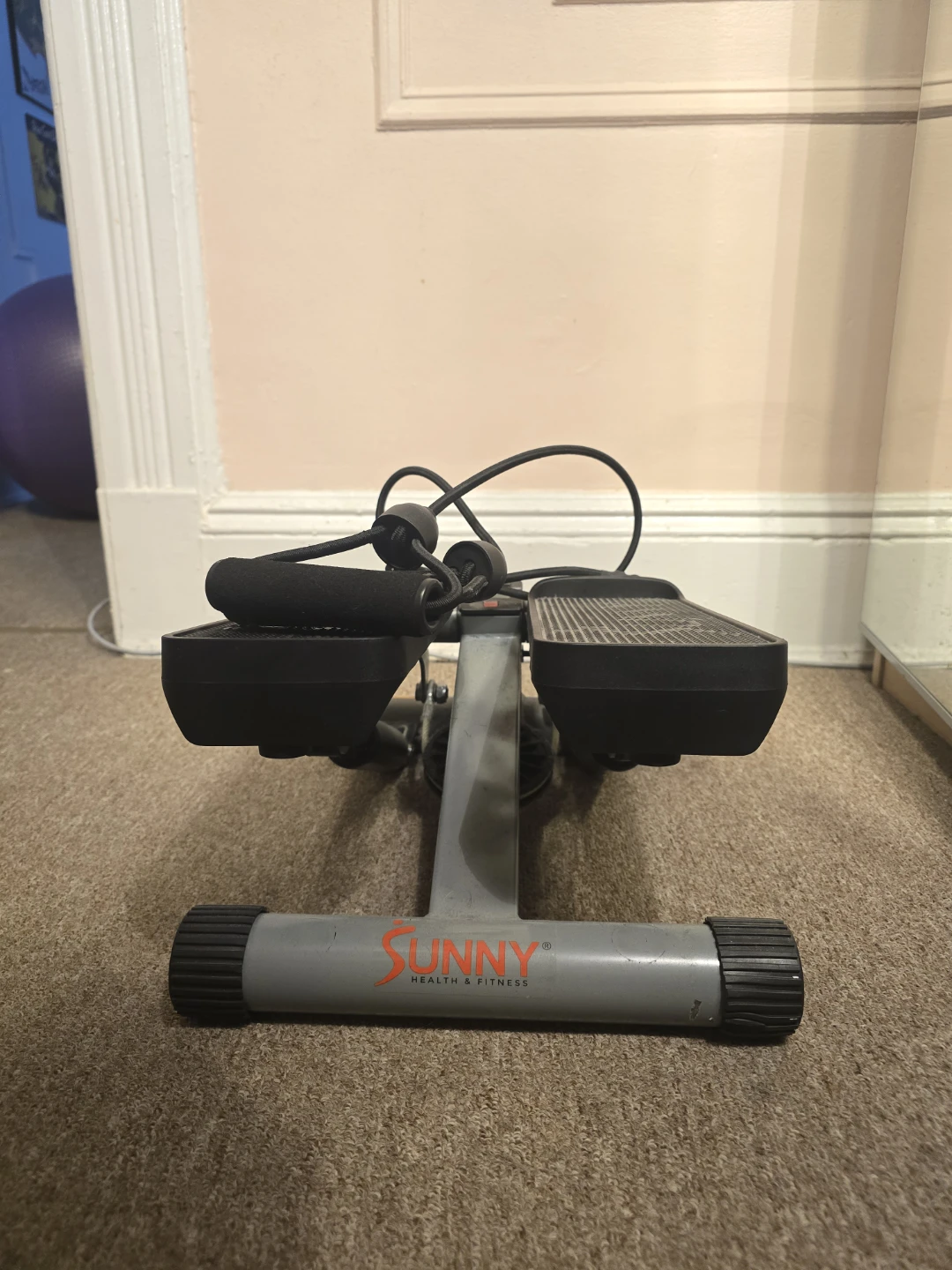 Sunny Health & Fitness Mini Stepper with Resistance Bands