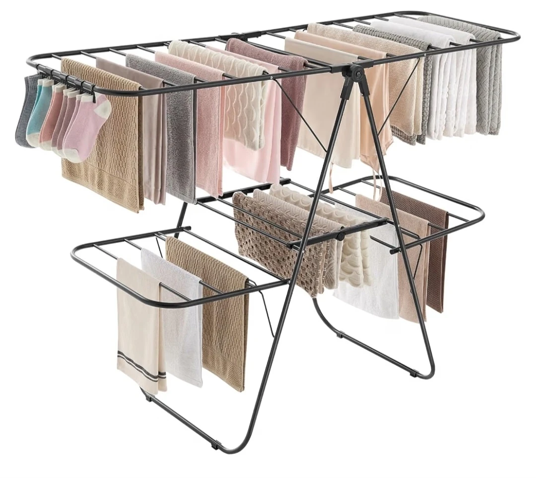 ⭐️On sale today only Foldable 2-Level Laundry Drying Rack