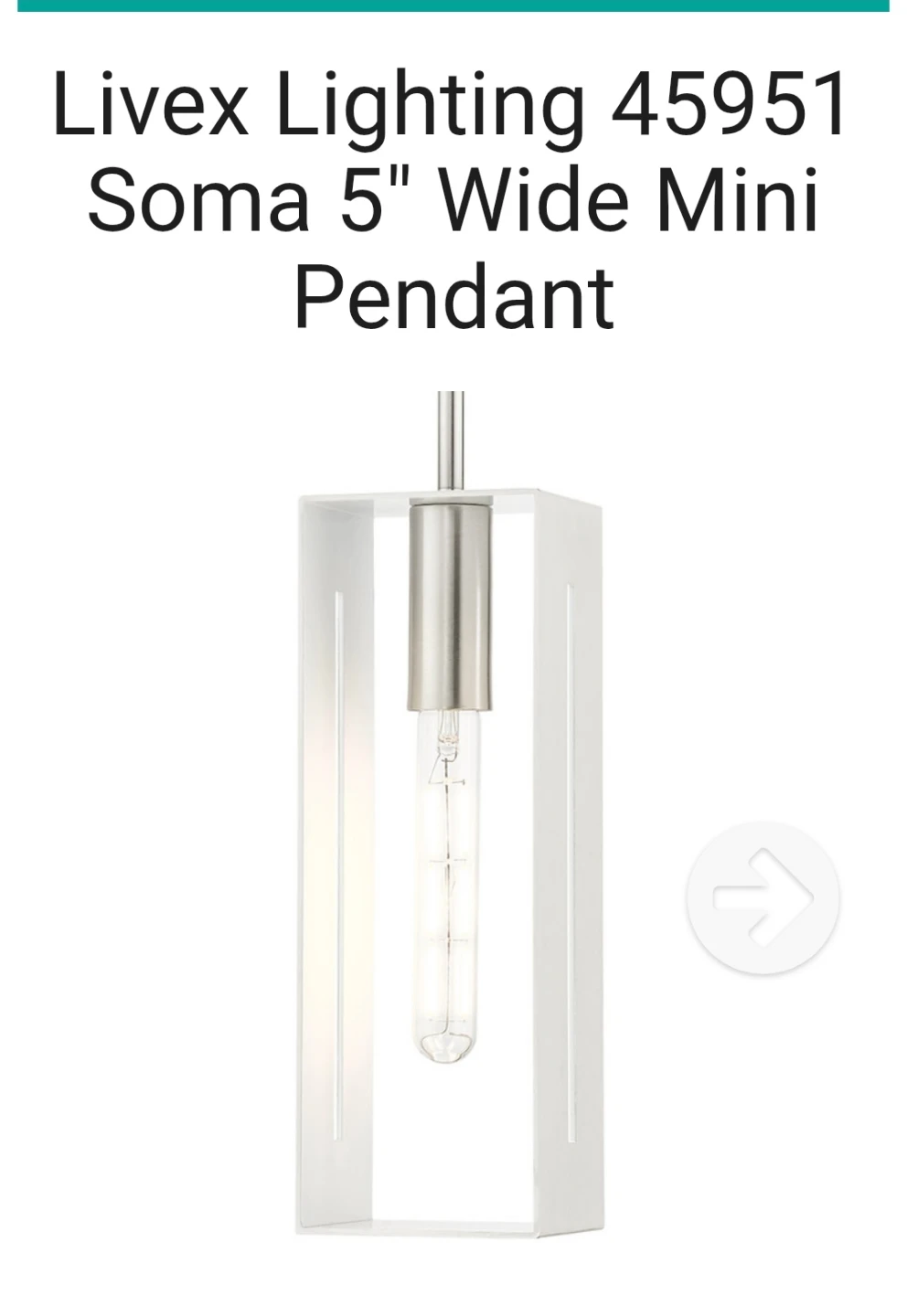 Livex Lighting Soma Mini Pendant Light