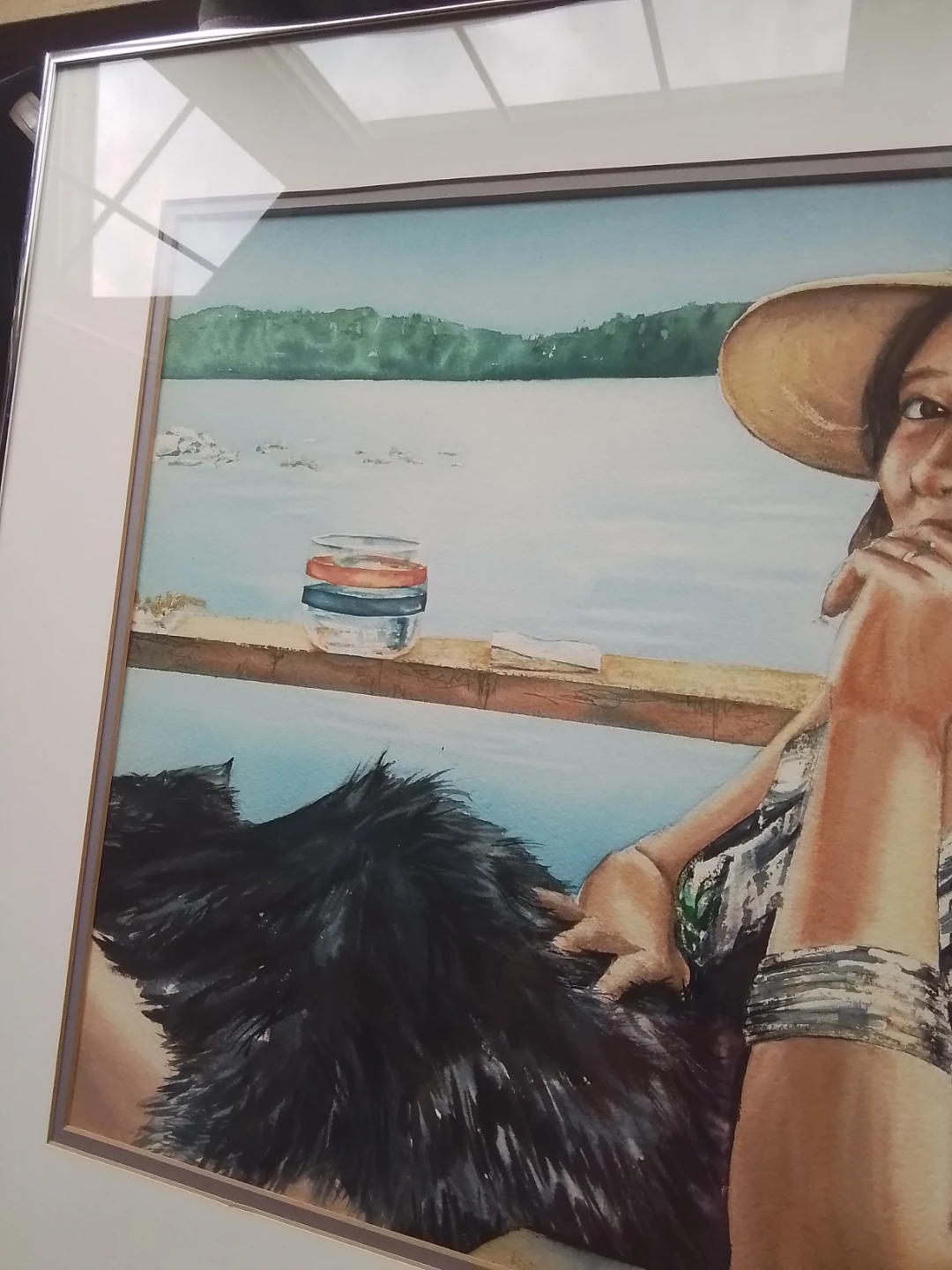 Original 1986 Roslyn Ramsay Watercolor Portrait - photo 3