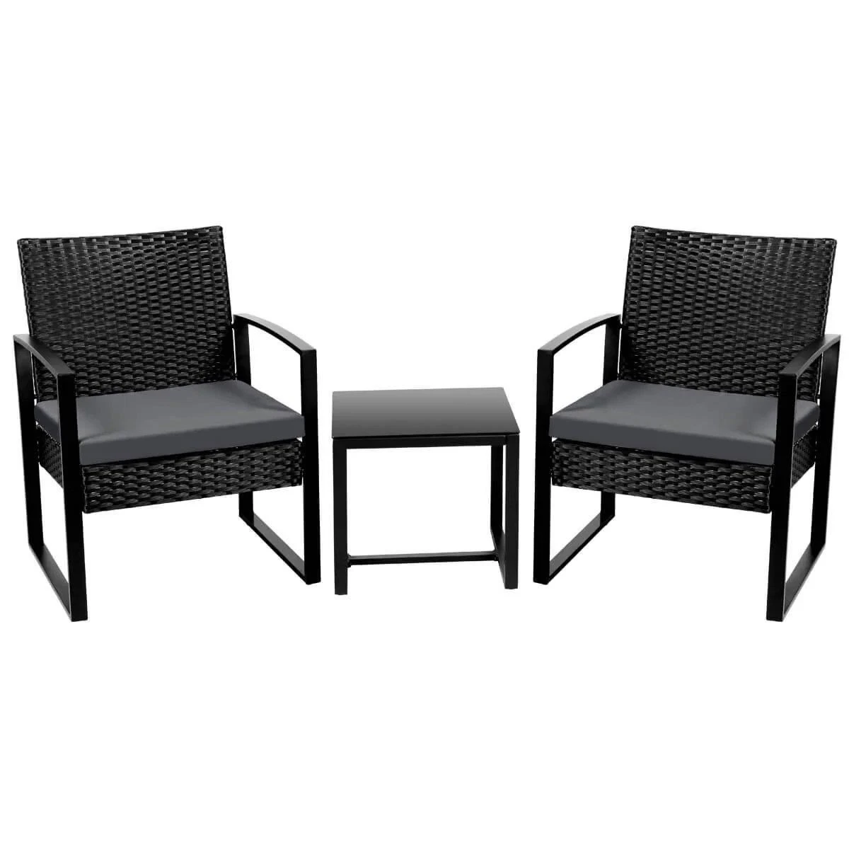 Brand New 3-Piece Wicker Patio Bistro Set - photo 2
