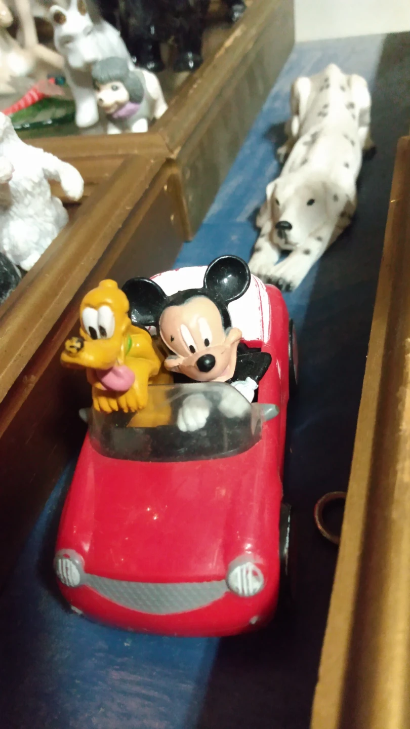 Disney Mickey Mouse and Pluto Toy Car