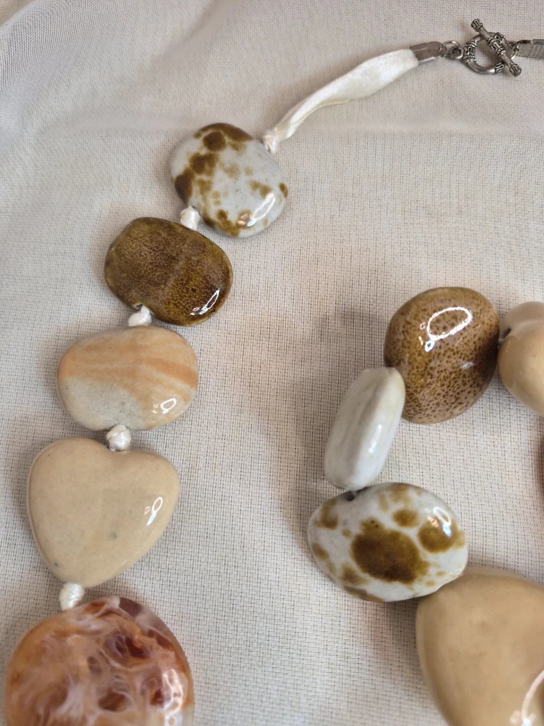 Beautiful Stone 12" Necklace & Stretch Bracelet Set - photo 2