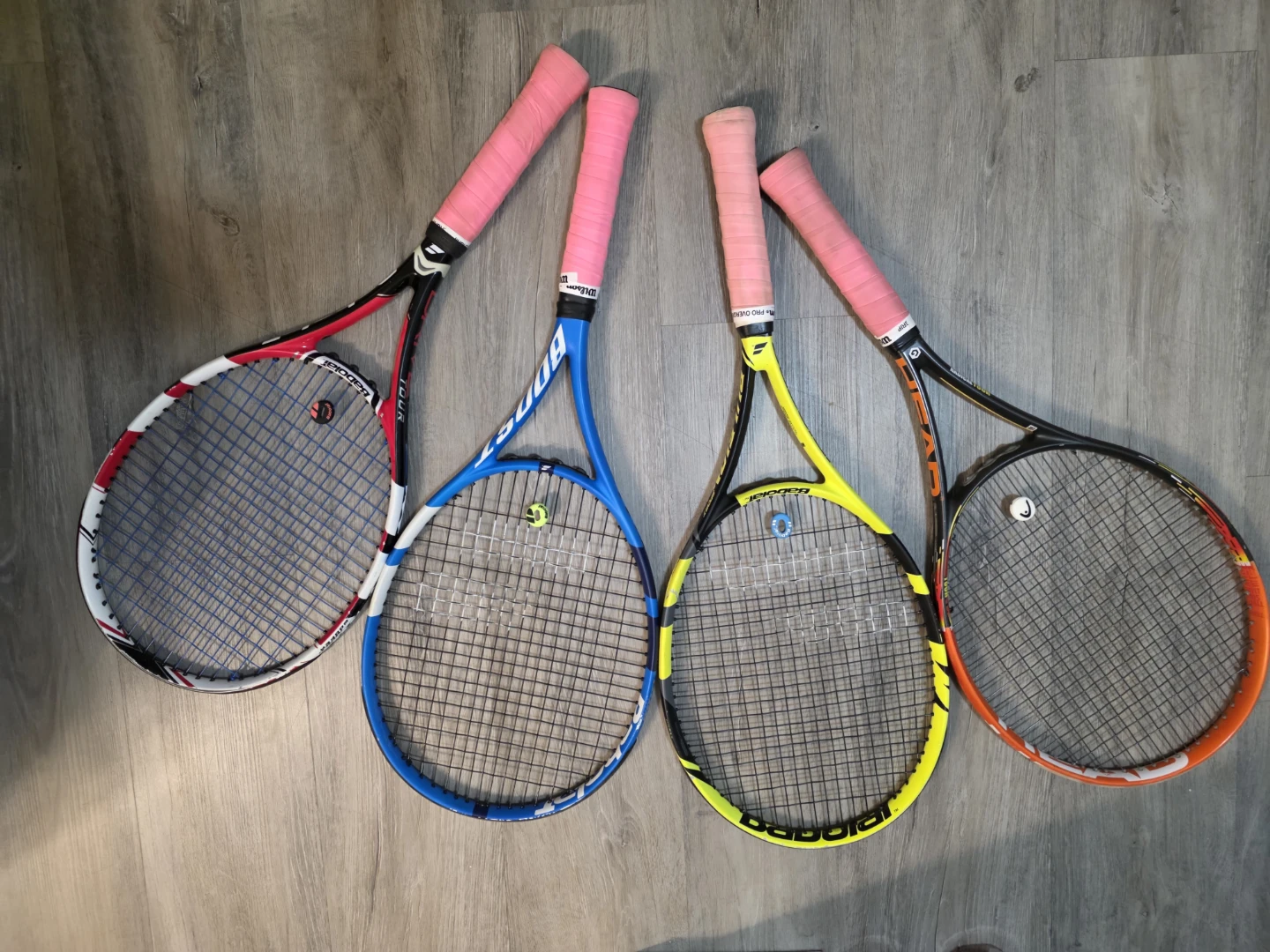 Set of 4 Tennis Rackets