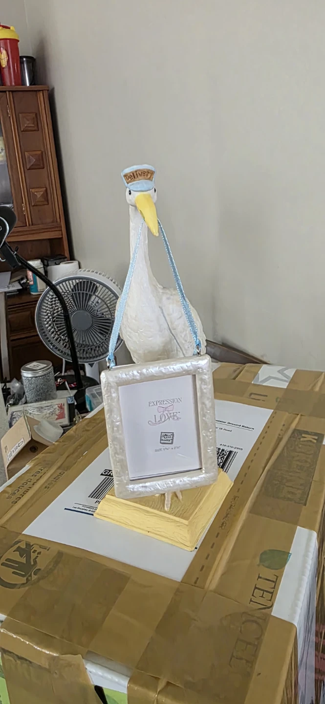 Russ Baby Stork Picture Frame - photo 2