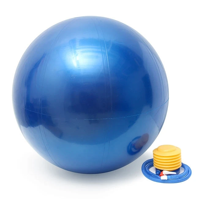 Beach Body Blue Exercise Stability Ball with Pump
