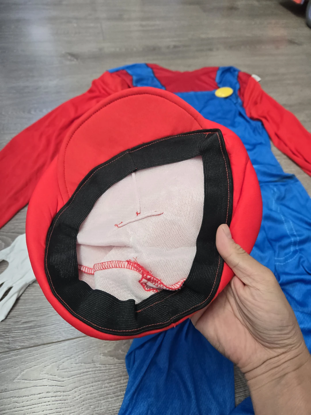 New 5 peice adult Mario adult costume - photo 4