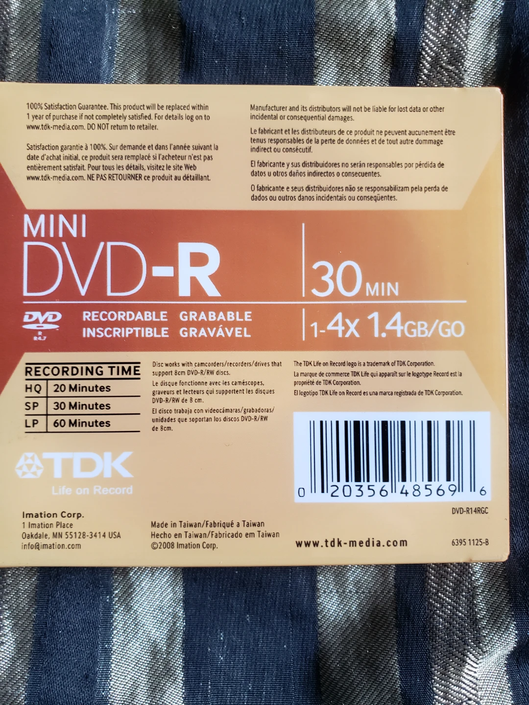 TDK Mini DVD-R 30 Minute Recordable Disc - photo 2