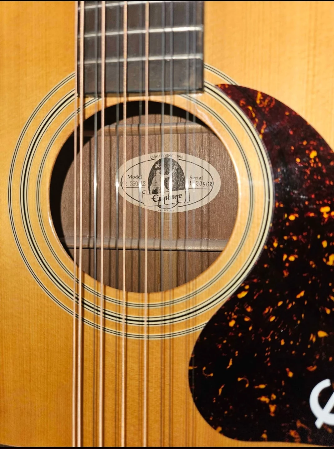 Epiphone 12-String Acoustic Guitar - photo 4
