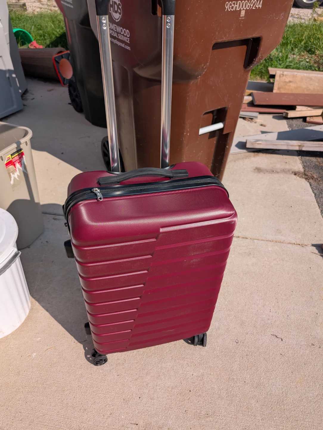Red Hardside Carry-On Luggage