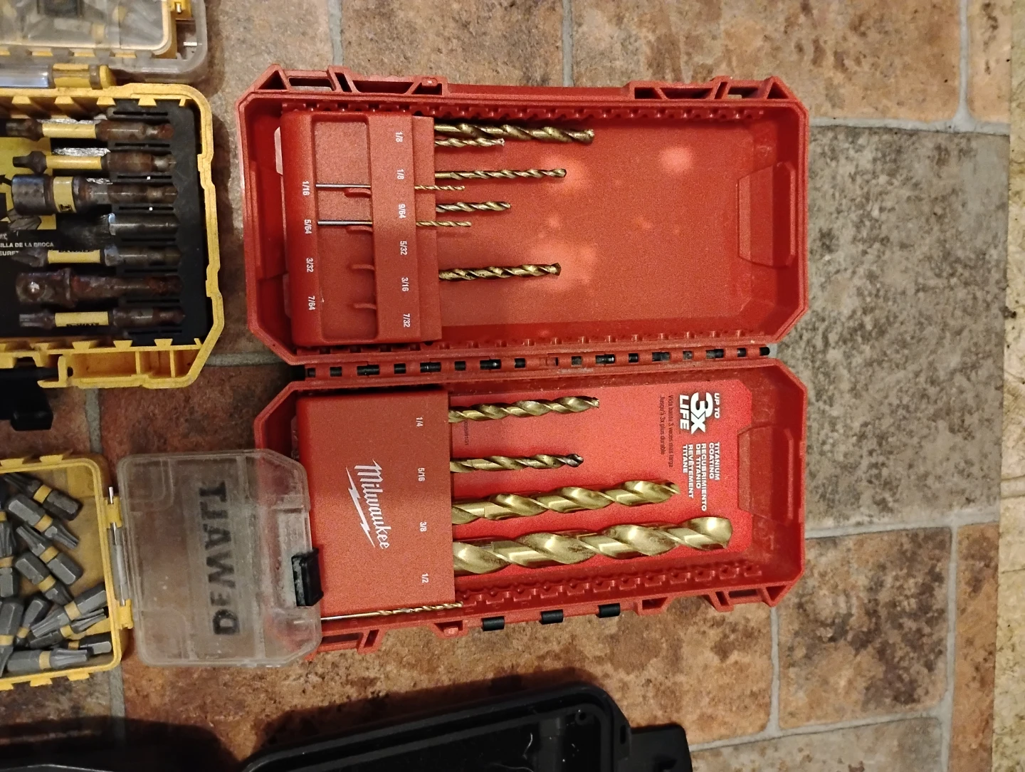 Assorted Drill Bits and Tool Case - photo 2