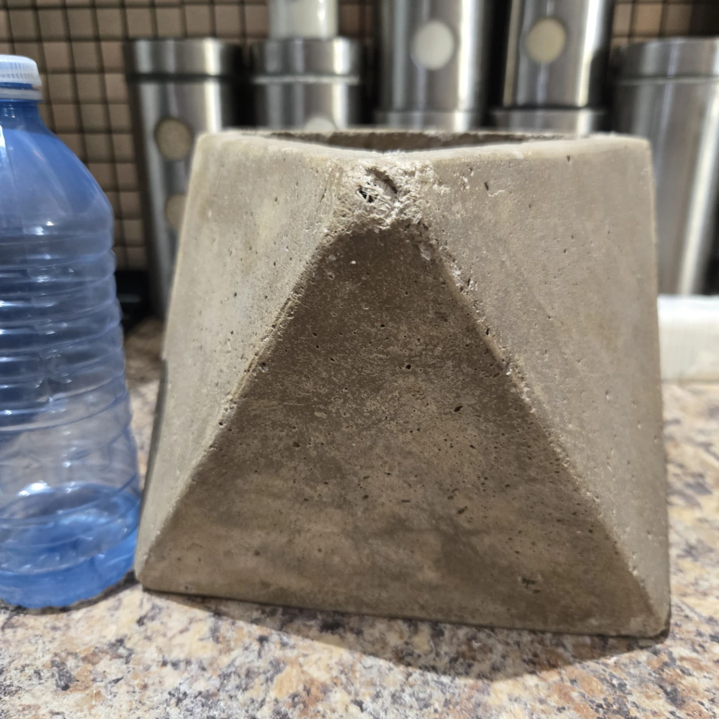 Geometric Concrete Planter - photo 3