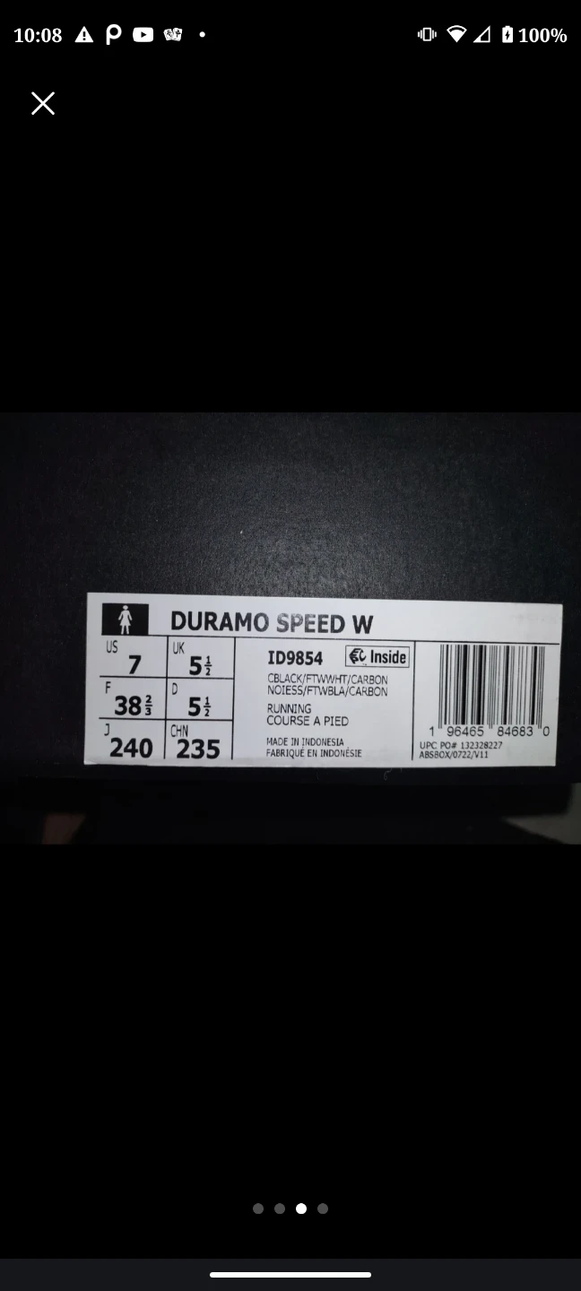 Adidas Duramo Speed W Running Shoes - Size 7 - photo 2