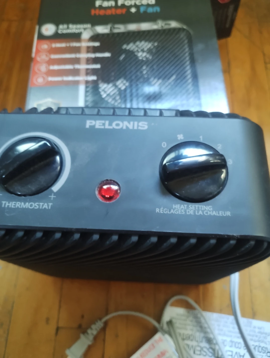 Pelonis Portable Heater + Black Clamp Desk Light for $20 - photo 3