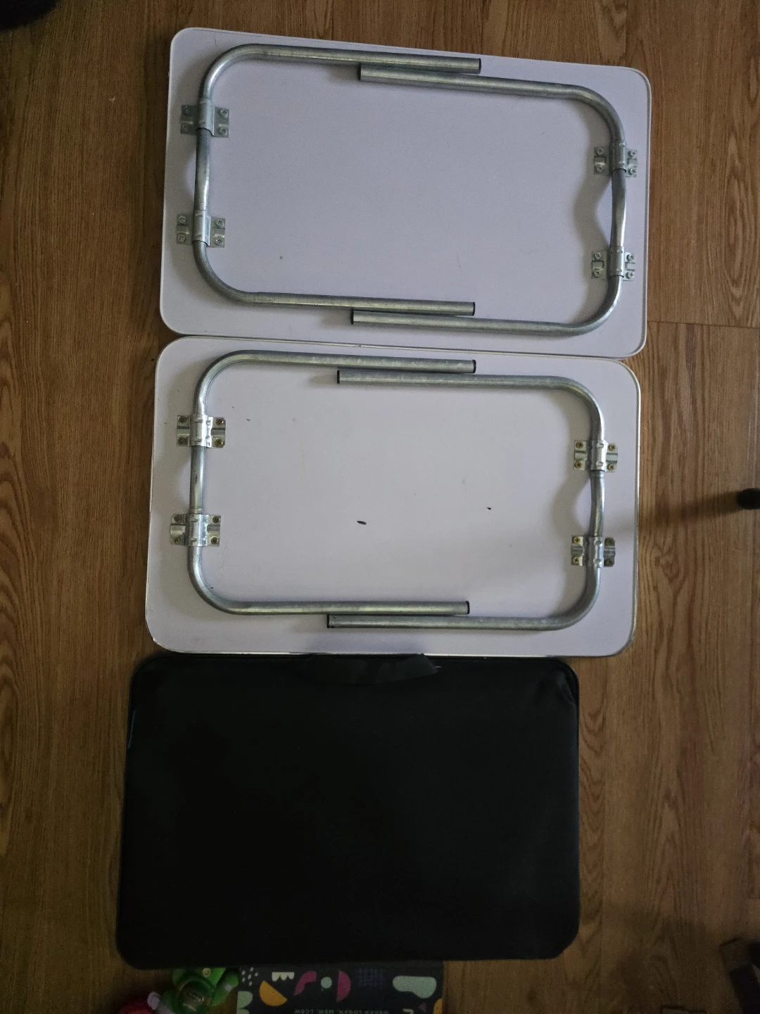 Foldable Lap Desk with Two Tops - Geometric & Leaf Prints - photo 2