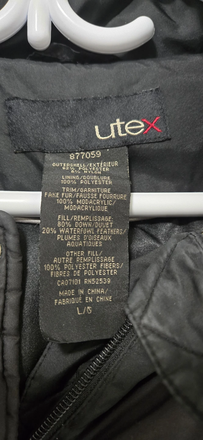 Utex Black Down Winter Coat - photo 3